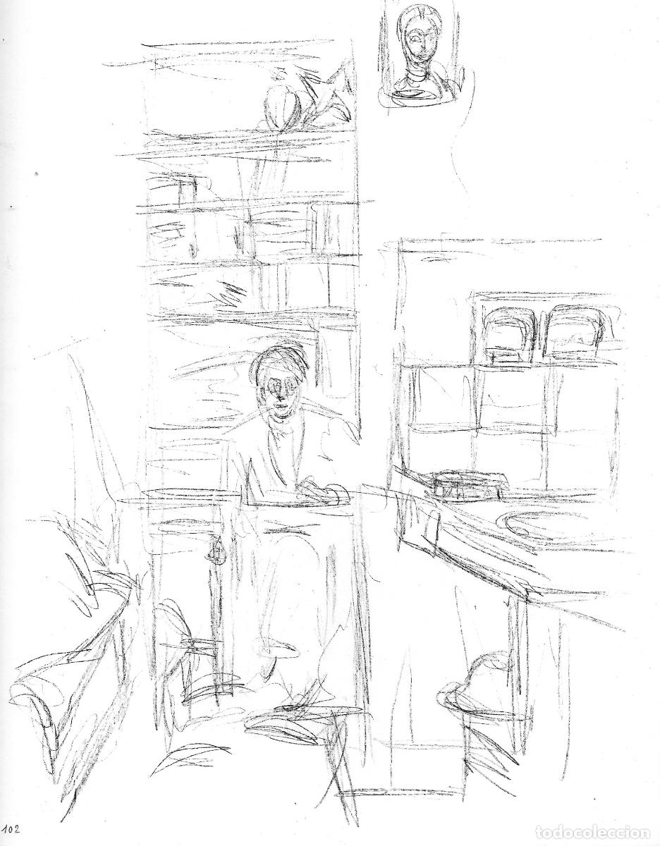 Arte: ALBERTO GIACOMETTI - Paris sans fin. Reproduccion de litografia original