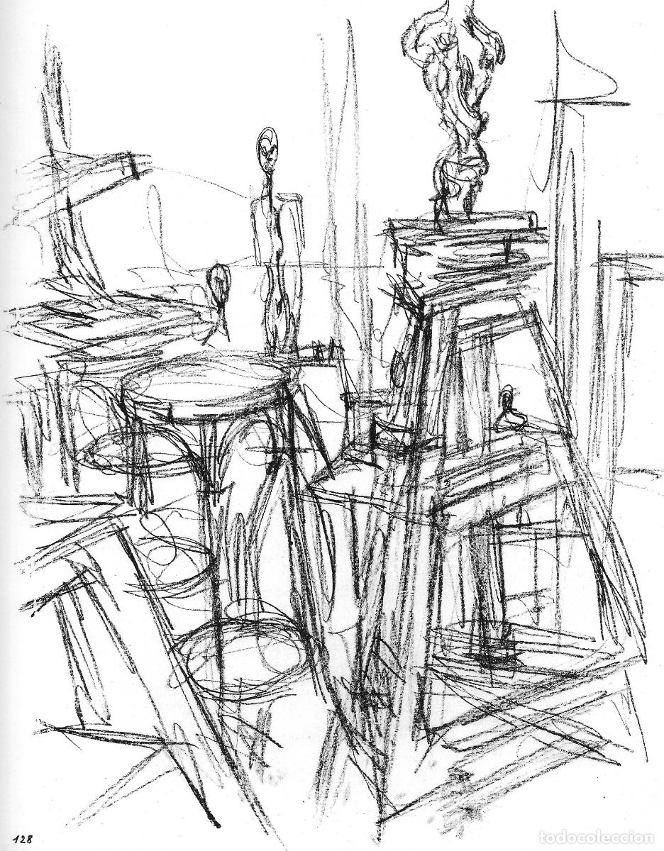 Kunst: ALBERTO GIACOMETTI - Paris sans fin. Reproduccion de litografia original