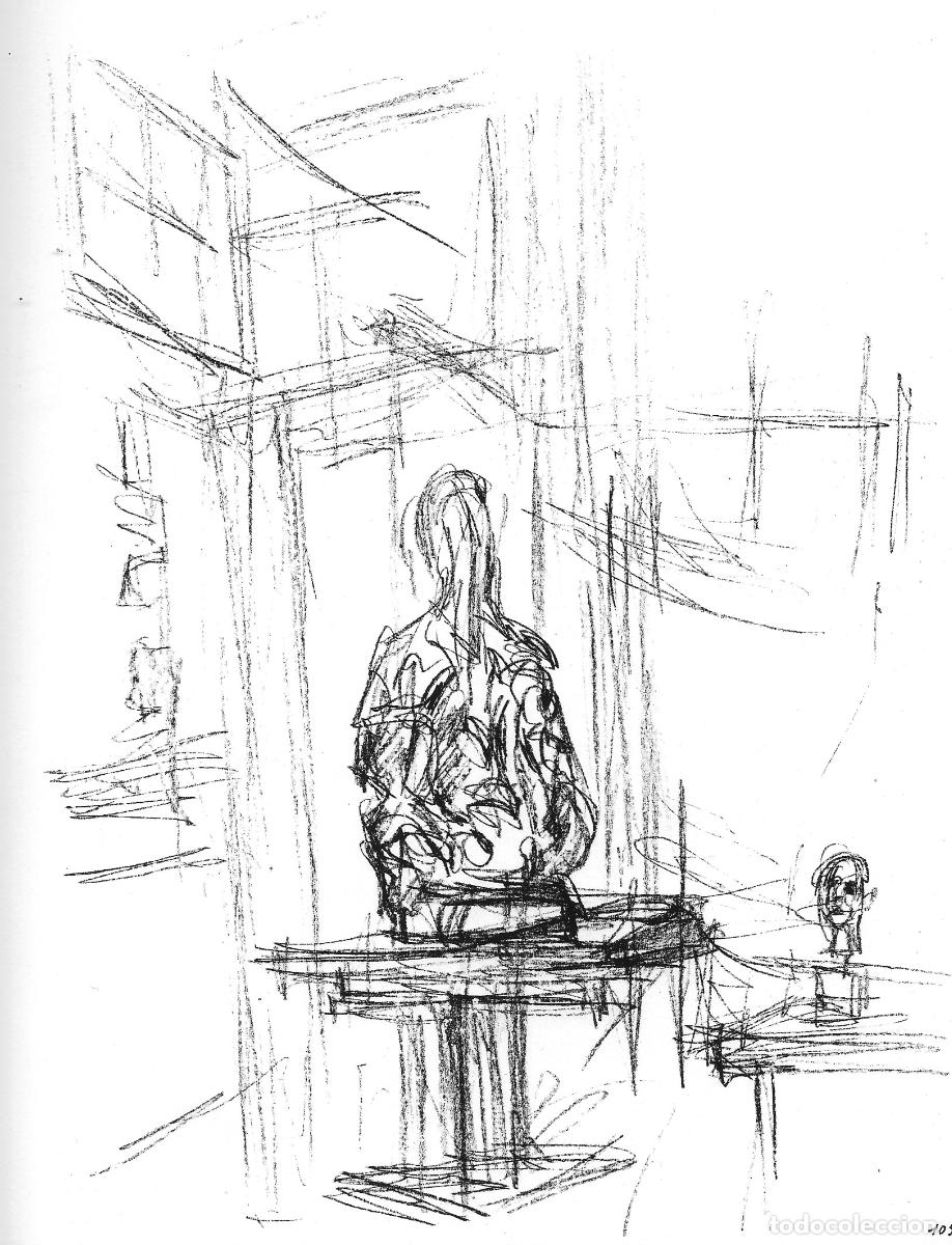 Arte: ALBERTO GIACOMETTI - Paris sans fin. Reproduccion de litografia original
