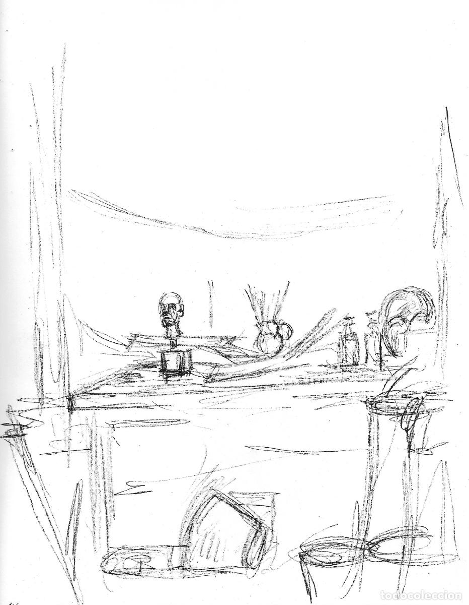 Arte: ALBERTO GIACOMETTI - Paris sans fin. Reproduccion de litografia original