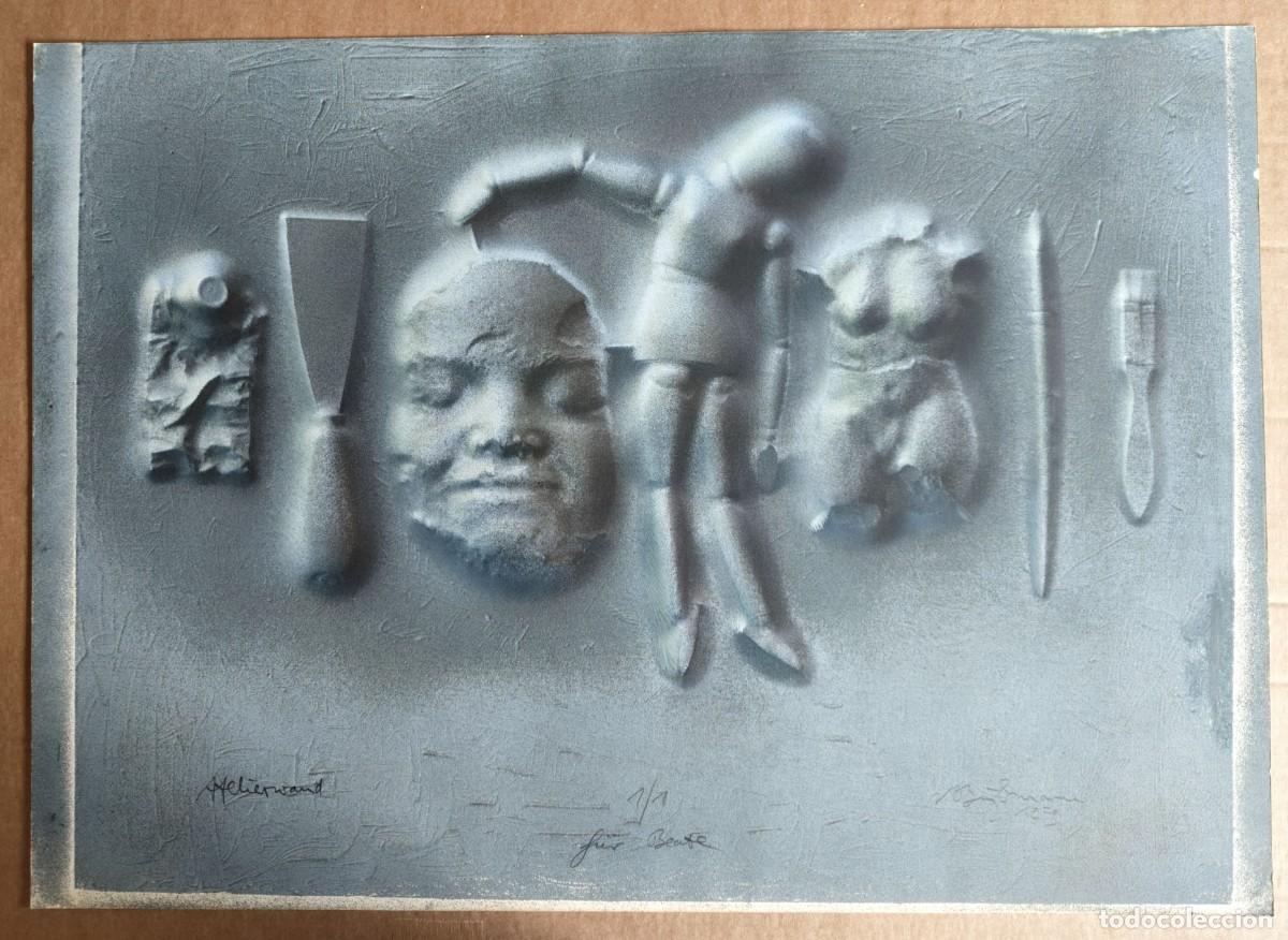Arte: Volker Bussmann (1945). T&eacute;cnica mixta, firmado a mano, 1979