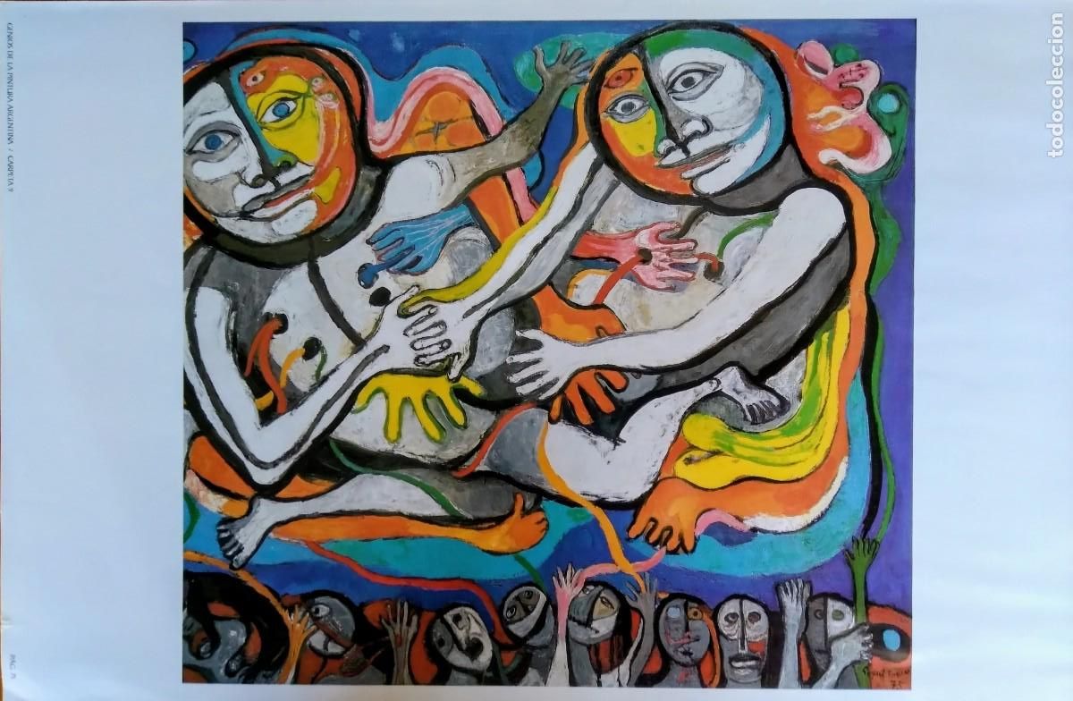 Art: RAQUEL FORNER*LITOGRAFIA*SERIE LOS ASTRONAUTAS ( EL ENCUENTRO )