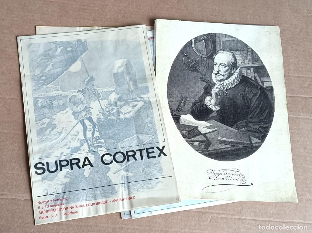 Arte: 5 laminas a&ntilde;o 1968 - 4 quijote 1 Miguel de Cervantes - Ed. Luis de Madrazo