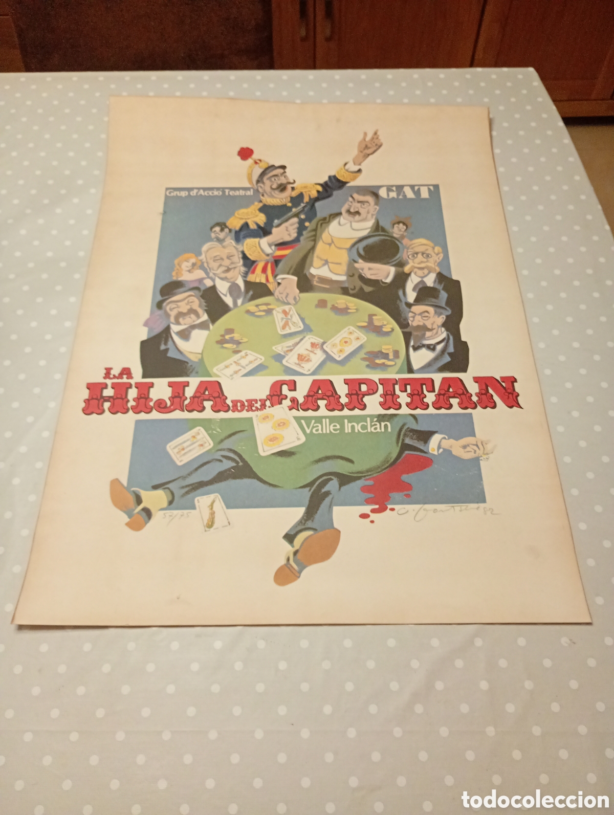 Arte: Carles Fontser&egrave; (Barcelona-Girona) &rdquo;La hija del capit&aacute;n&rdquo; Valle Incl&aacute;n Grup d'Acci&oacute; Teatral GAT 1982