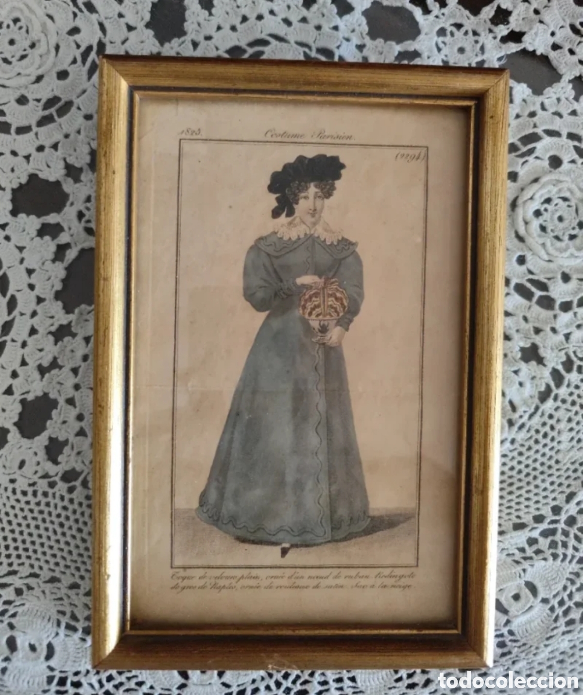 Arte: 4 L&aacute;minas Antiguas Moda Francesa - Foto 2