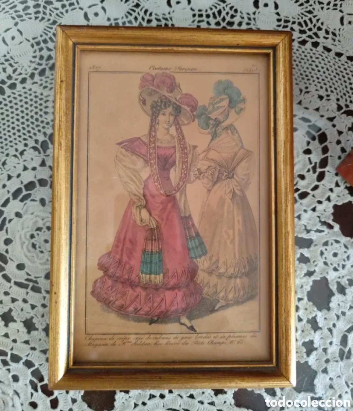 Arte: 4 L&aacute;minas Antiguas Moda Francesa - Foto 3