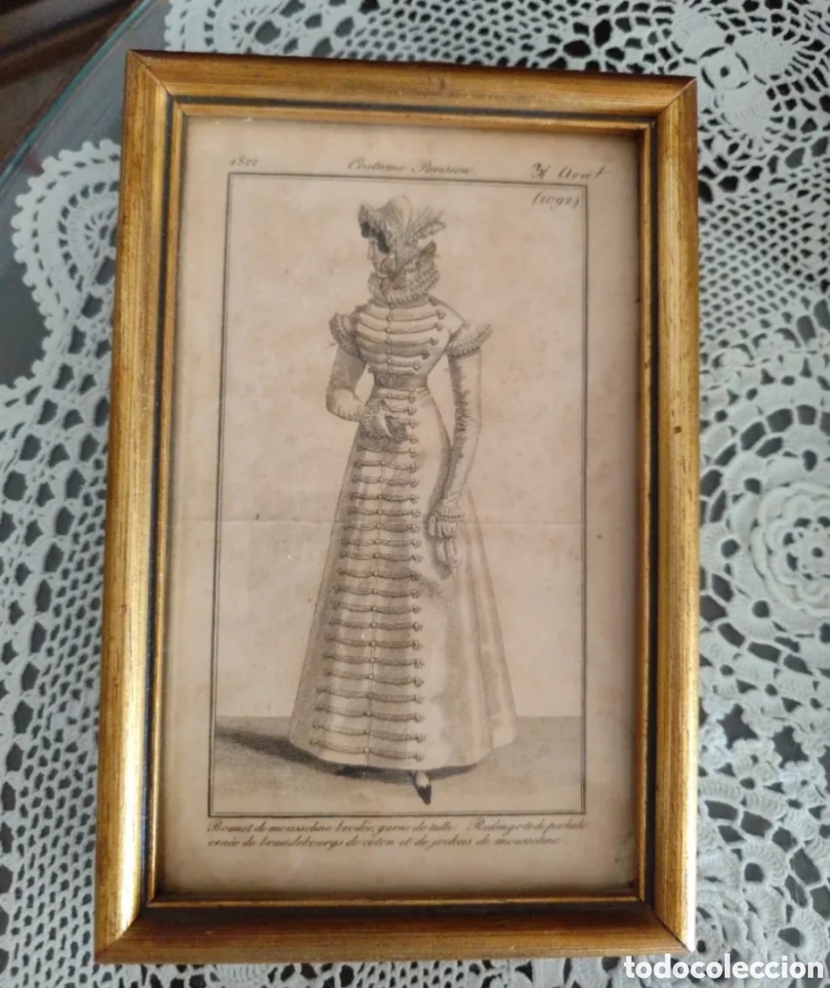 Arte: 4 L&aacute;minas Antiguas Moda Francesa - Foto 4