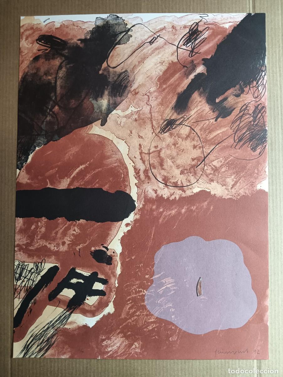Arte: Josep Guinovart i Bertran (Barcelona 1927&ndash;2007) litograf&iacute;a 1992 de 75x55cms firmada mano y num/99