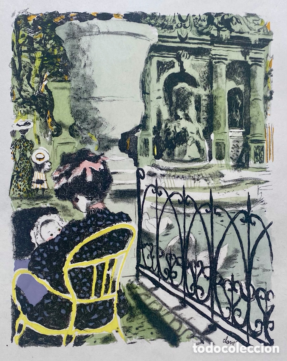 Arte: Litograf&iacute;a antigua Anton&iacute; Clav&eacute; - Foto 7