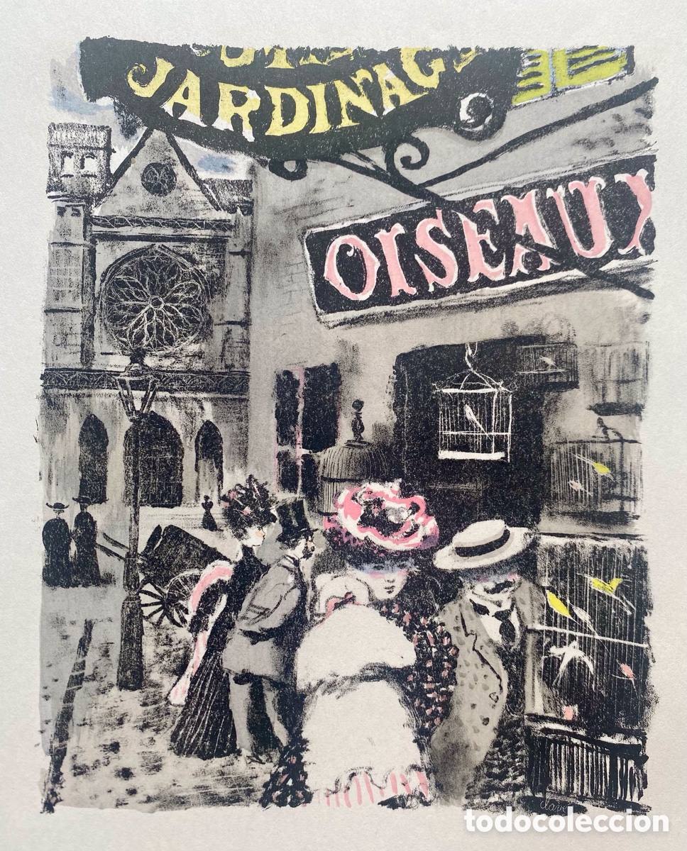 Arte: Litograf&iacute;a antigua Anton&iacute; Clav&eacute; - Foto 7
