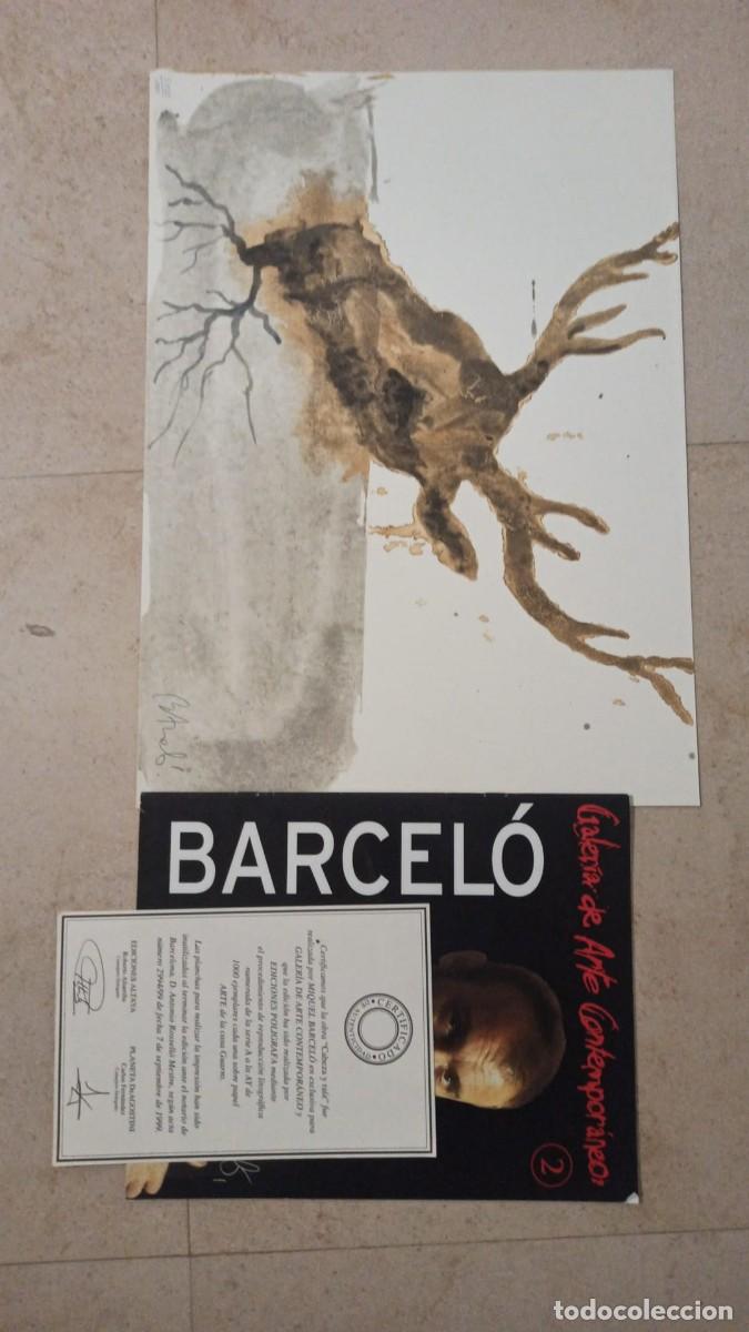 Arte: MIQUEL BARCEL&Oacute; - &rdquo;CABEZA Y RA&Iacute;Z&rdquo; - LITOGRAF&Iacute;A NUMERADA CON CERTIFICADO - EDICI&Oacute;N ALTAYA