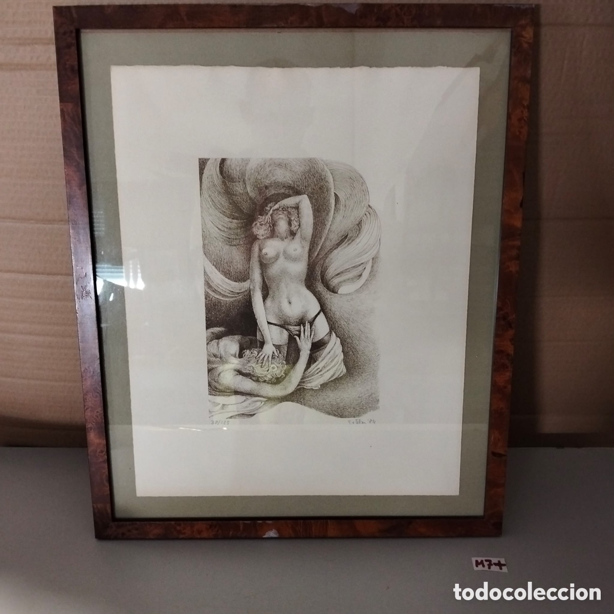 Arte: litograf&iacute;a original de la serie Sextasis del artista vallisoletano Esteban Sanz