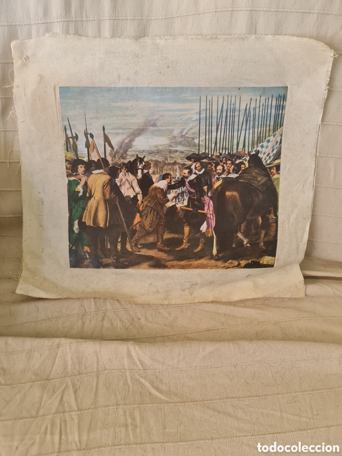 Arte: Lienzo / L&aacute;mina en tela &rdquo;Las lanzas&rdquo; Vel&aacute;zquez 30x40