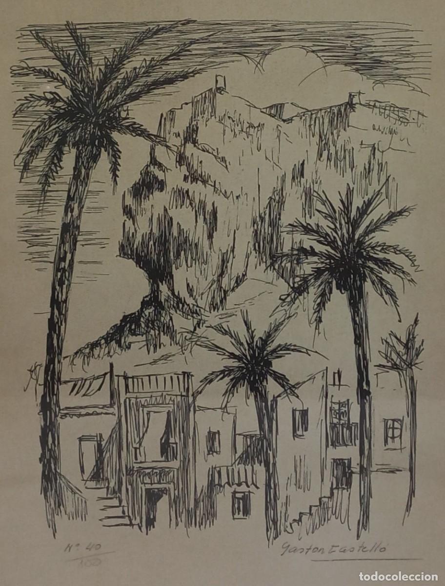 Arte: LITOGRAFIA FIRMADA POR EL ARTISTA ALICANTINO , GASTON CASTELLO