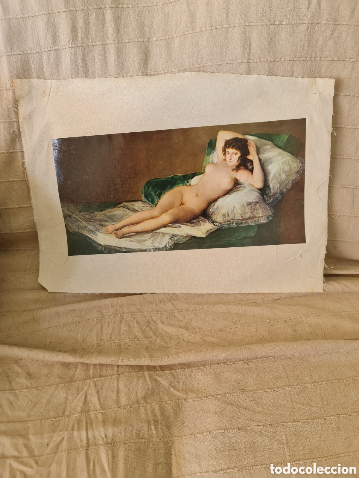 Arte: L&aacute;mina en lienzo &rdquo;La Maja Desnuda&rdquo; de Francisco de Goya