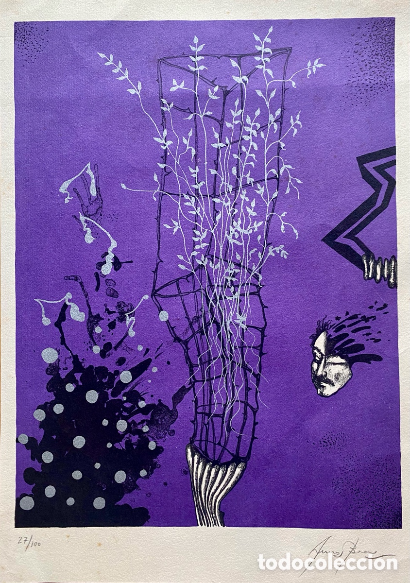 Arte: Litograf&iacute;a original Arranz Bravo - Foto 3