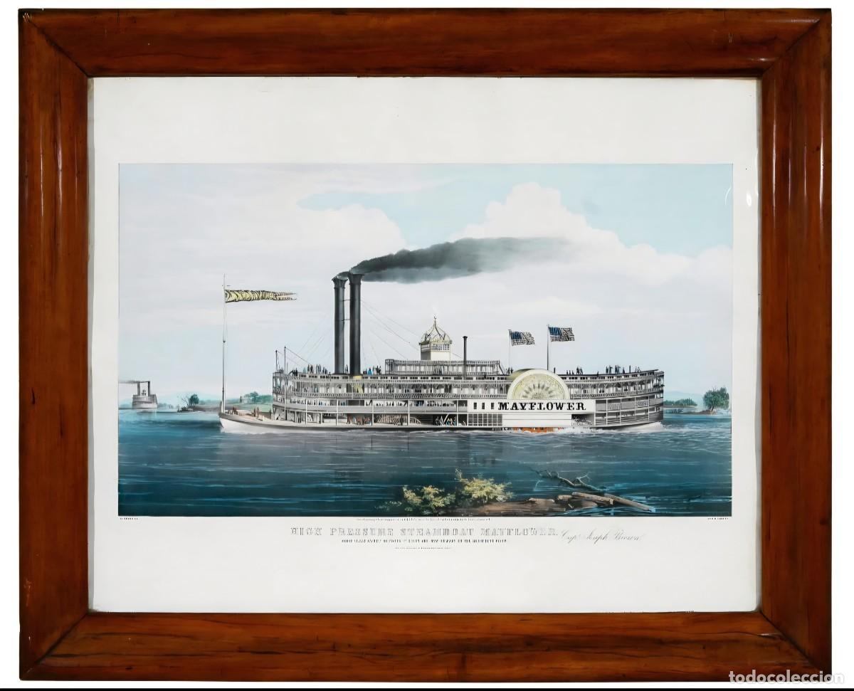 Arte: &rdquo;Currier & Ives&rdquo; After Charles Parsons. Litograf&iacute;a original coloreada a mano. A&ntilde;o 1855.