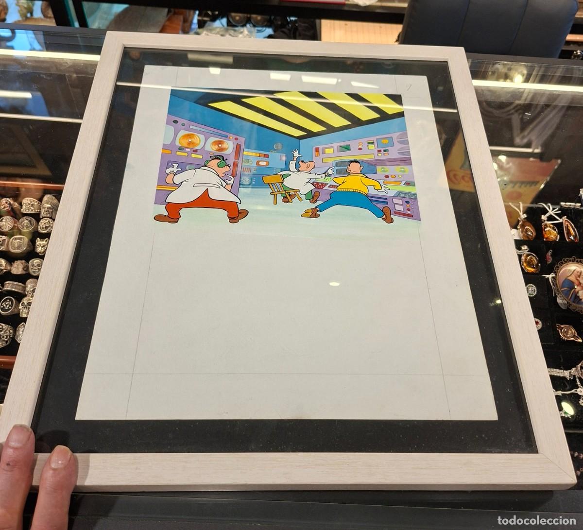 Arte: Litografia prueba de autor numerada del comic Base Lunar de Disney - Foto 9