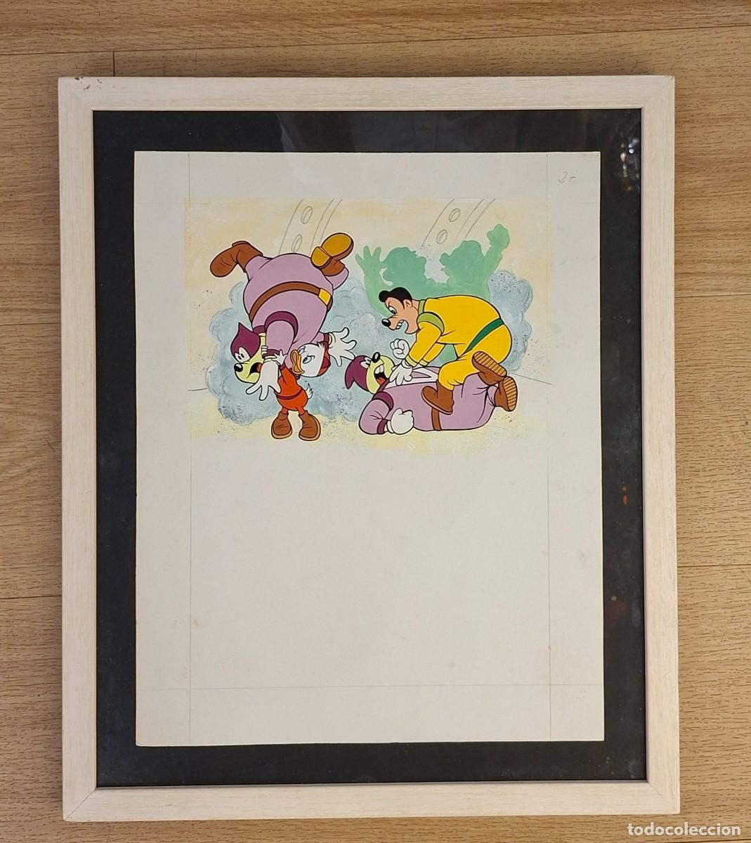 Arte: Litografia prueba de autor del comic de Disney Base Lunar
