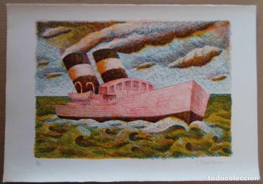 Arte: Gaetano Tranchino (Siracusa, Italia 1938) litograf&iacute;a 36x51 papel 46x65 firmada y 40/125