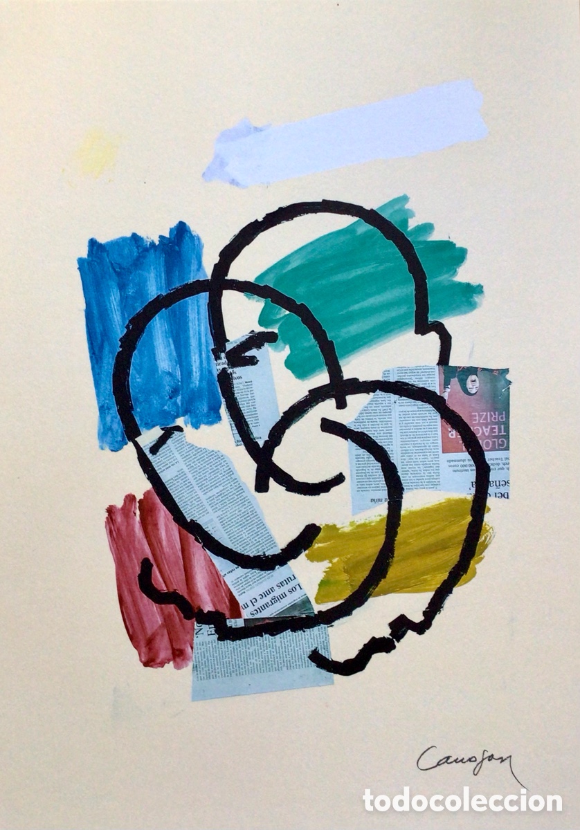 Arte: Litograf&iacute;a original Rafael Canogar - Foto 2