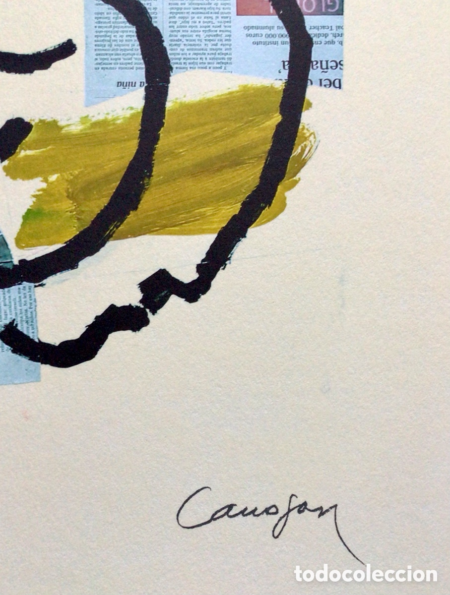 Arte: Litograf&iacute;a original Rafael Canogar - Foto 5