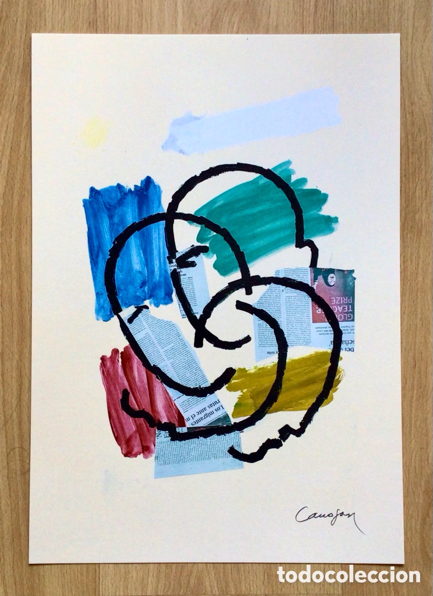 Arte: Litograf&iacute;a original Rafael Canogar - Foto 7