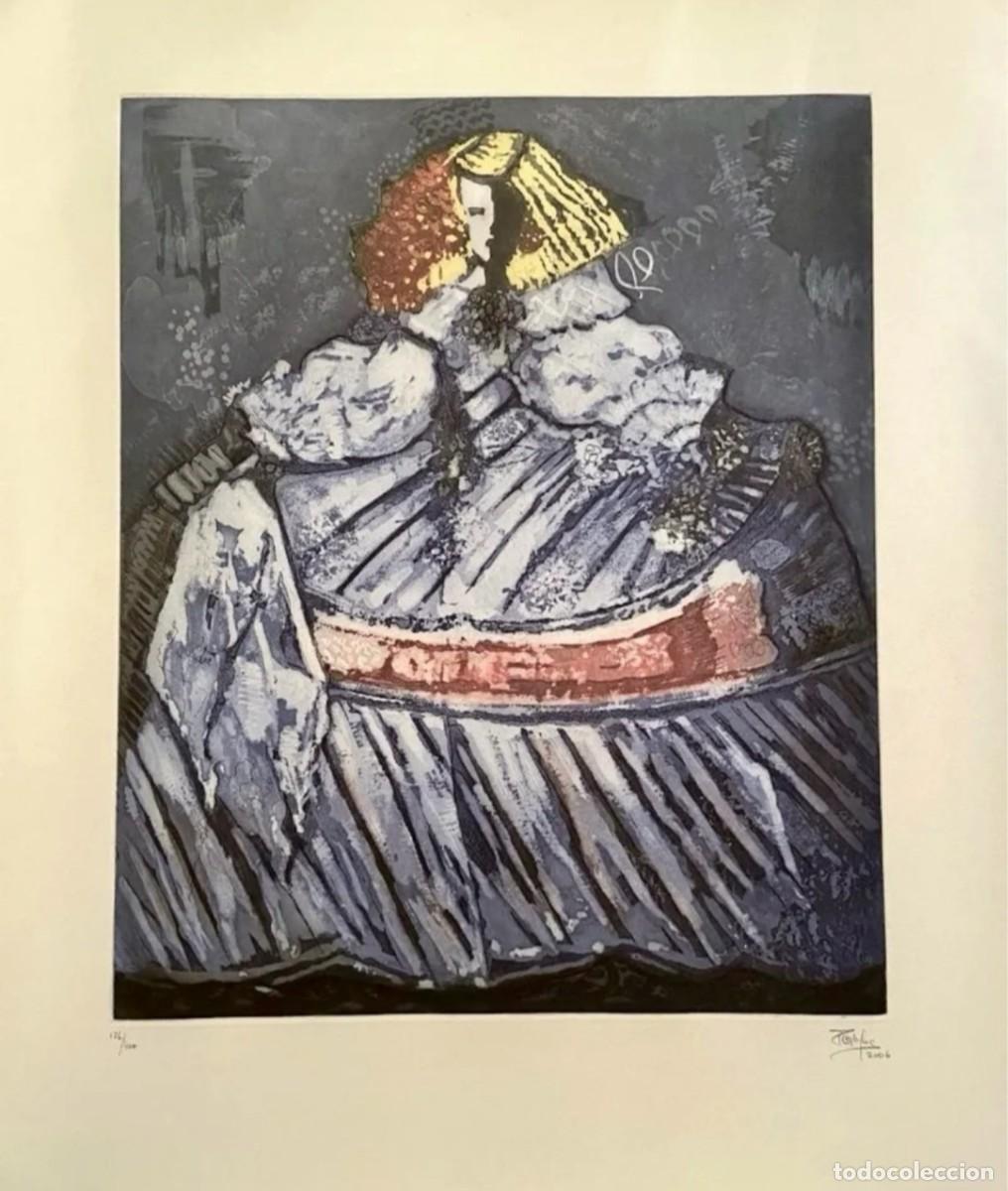 Arte: Litograf&iacute;a &rdquo;Menina&rdquo; Mercedes G&oacute;mez-Pablos - Original Firmada y Numerada (84x68 cm)