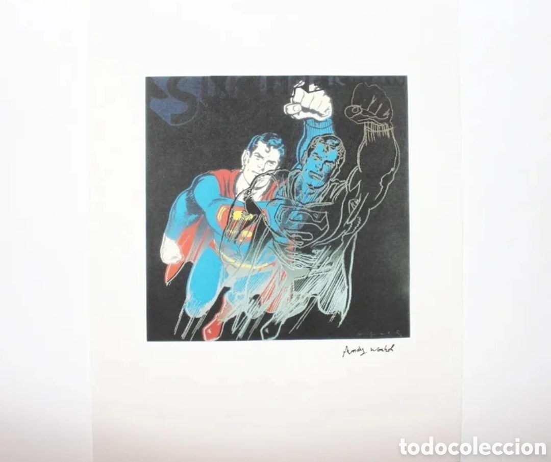 Arte: Litograf&iacute;a Andy Warhol, 'Superman' (1986),