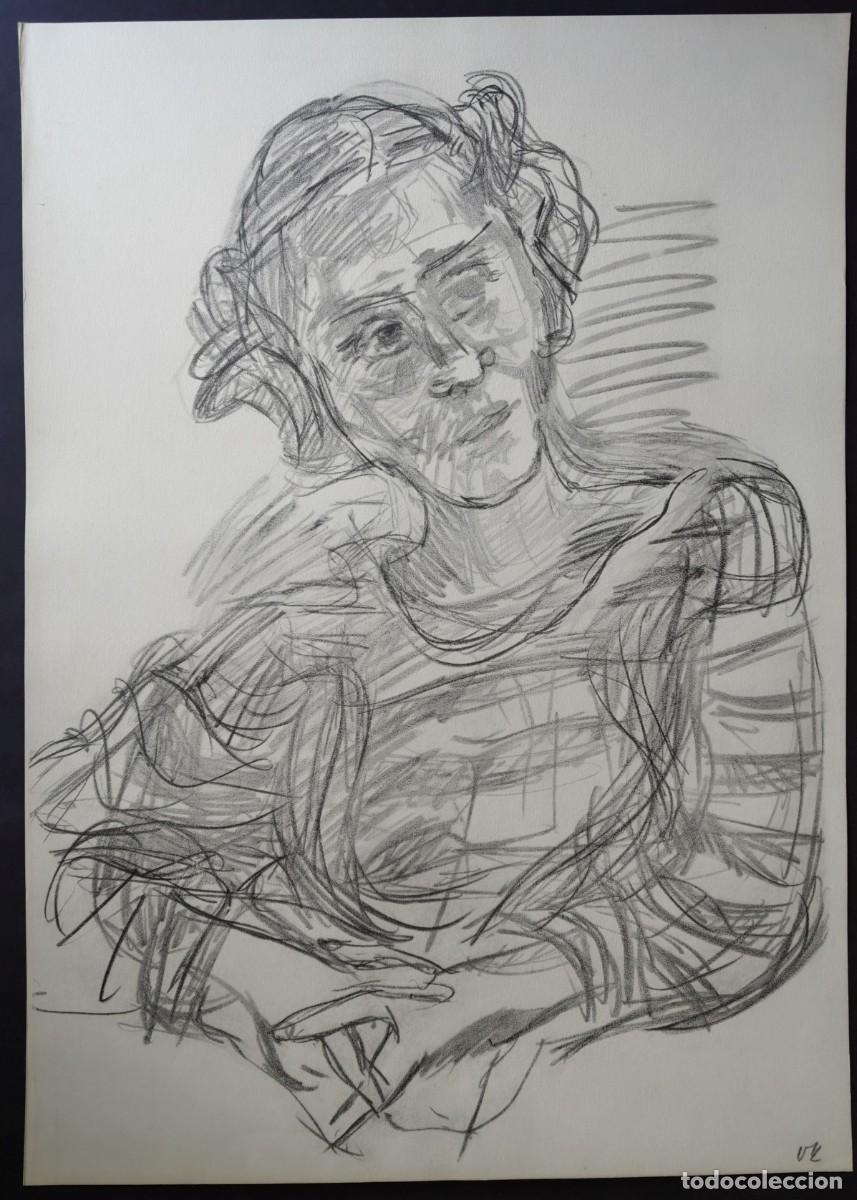 Arte: Oscar Kokoschka (1886-1980). Madeleine. Litograf&iacute;a de 1920