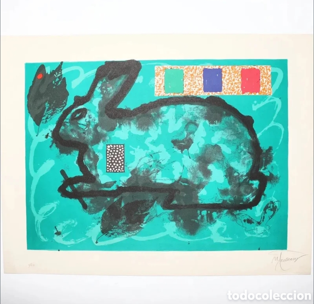 Arte: Litograf&iacute;a Joan-Pere Viladecans (Informalismo)
