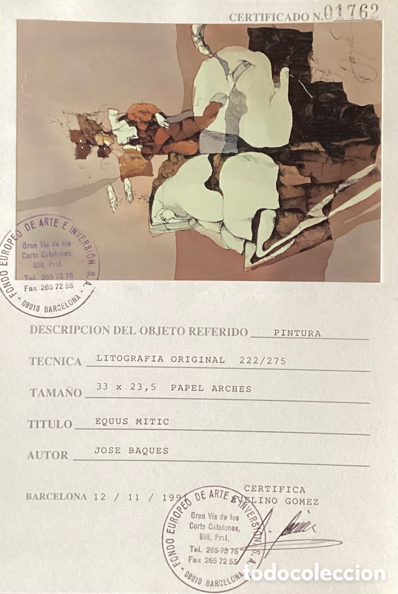 Arte: &ldquo; EQUUS MITIC &ldquo; DE JOS&Eacute; BAQUES - Foto 2