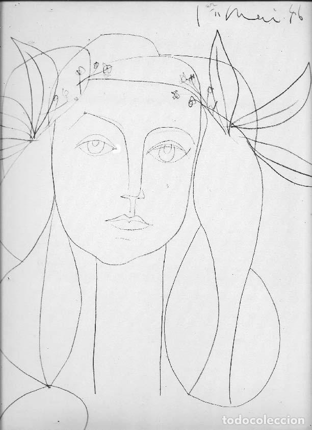 Kunst: PABLO PICASSO - Revista Verve. litografia del n&ordm; 19-20 de 1948. 36 x 26 cm