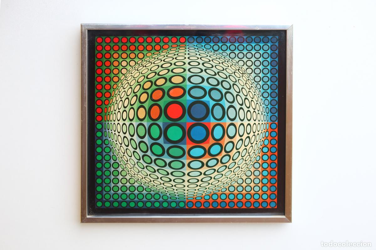 Arte: Litograf&iacute;a Vega-Pal-B, Victor Vasarely Heliograbado Op Art Editions du Griffon Suiza 1972