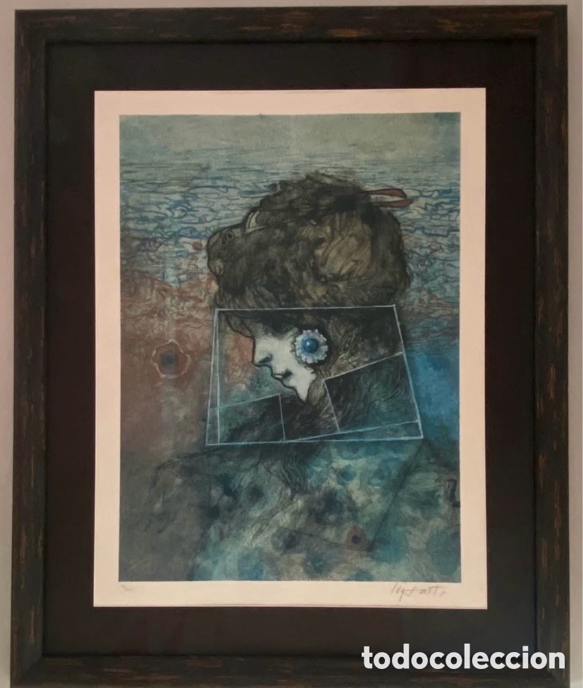 Arte: Litografia enmarcada de Modest Cuixart - Foto 4