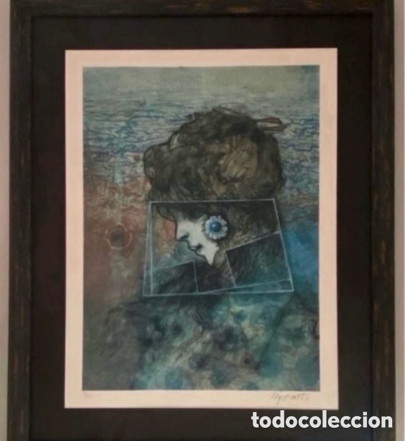 Arte: Litografia enmarcada de Modest Cuixart - Foto 1