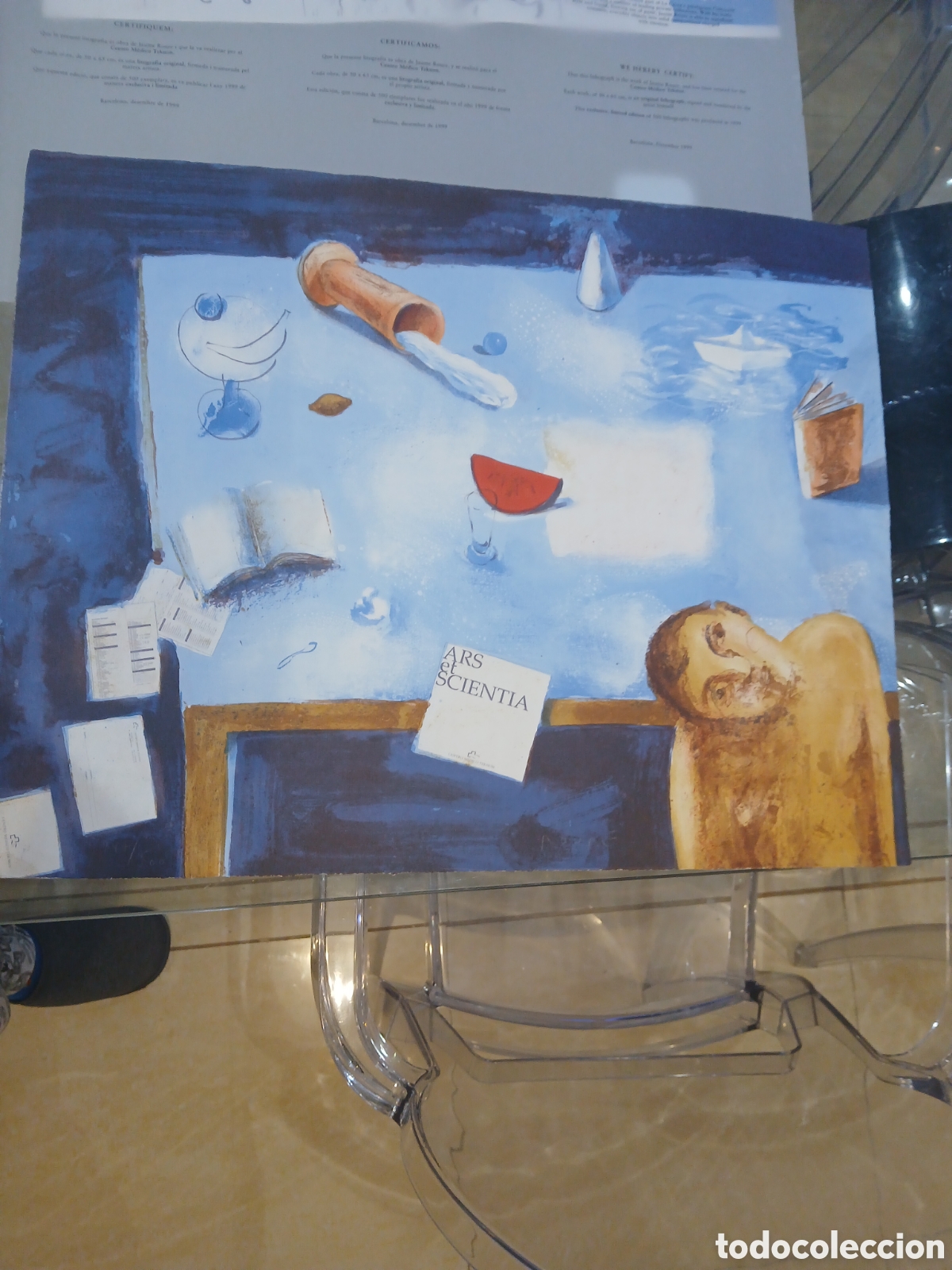 Arte: Jaume roure litografia firmado numerado