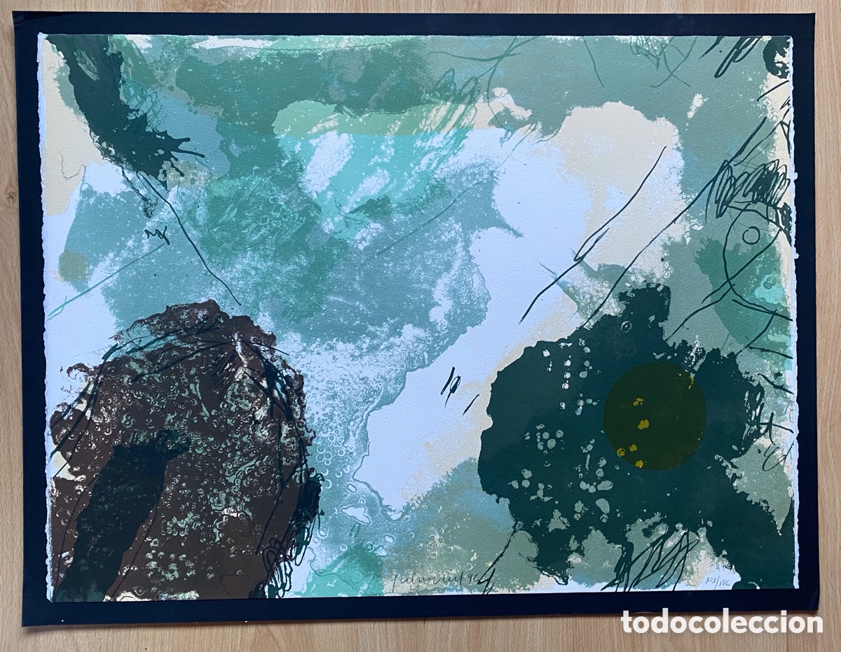 Arte: Litograf&iacute;a original Josep Guinovart 1992