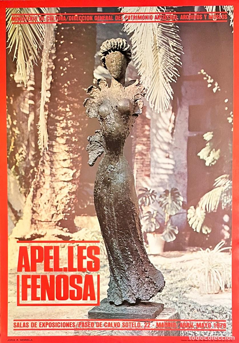 Arte: APEL&middot;LES FENOSA - CARTEL ORIGINAL EXPOSICI&Oacute;N SALA EXPOSICIONES- MADRID| 1987