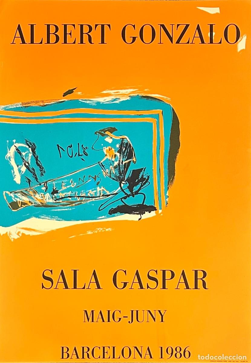 Arte: ALBERT GONZALO -CARTEL ORIGINAL EXPOSICI&Oacute;N SALA GASPAR | 1986