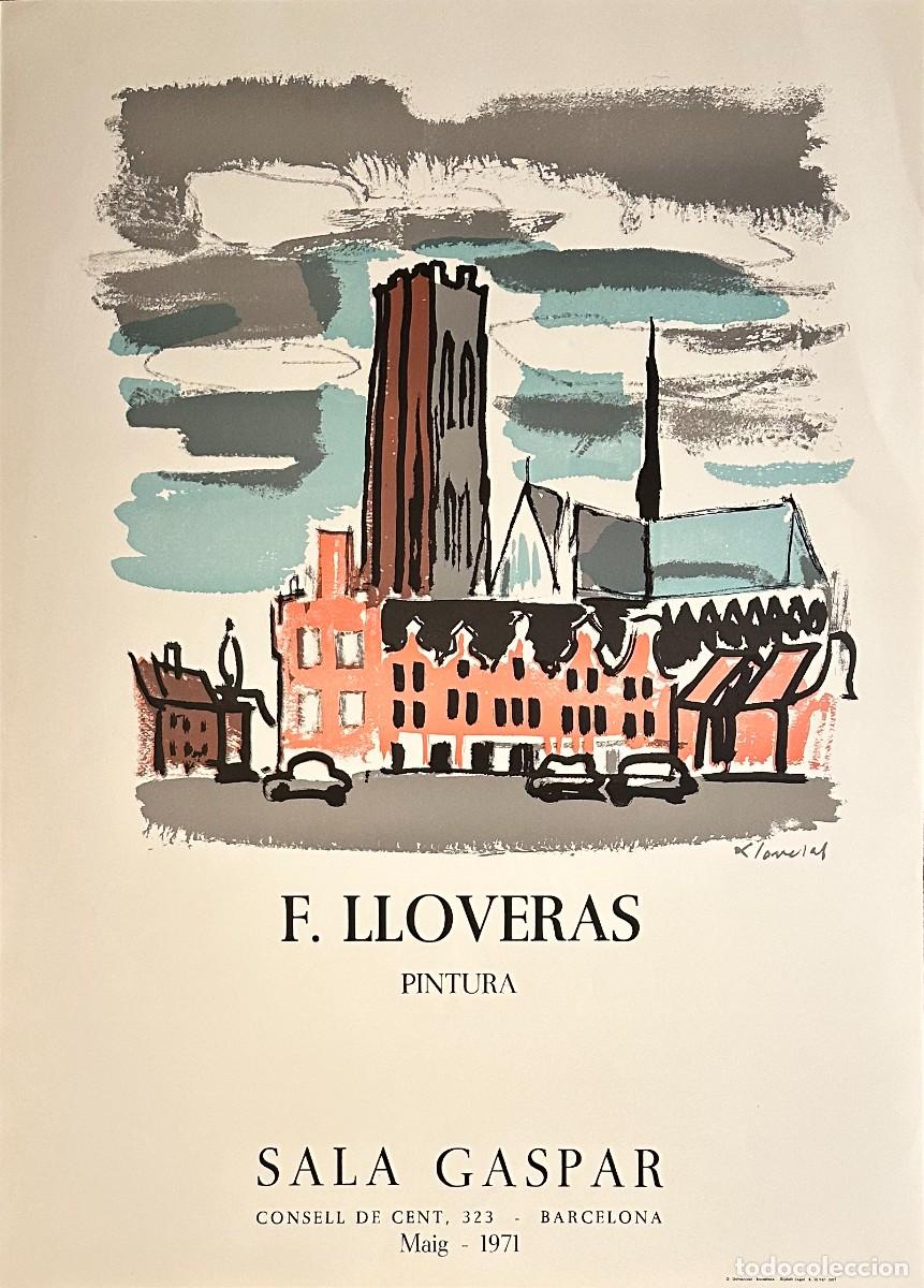 Arte: FREDERIC LLOVERAS - CARTEL ORIGINAL EXPOSICI&Oacute;N SALA GASPAR | 1971