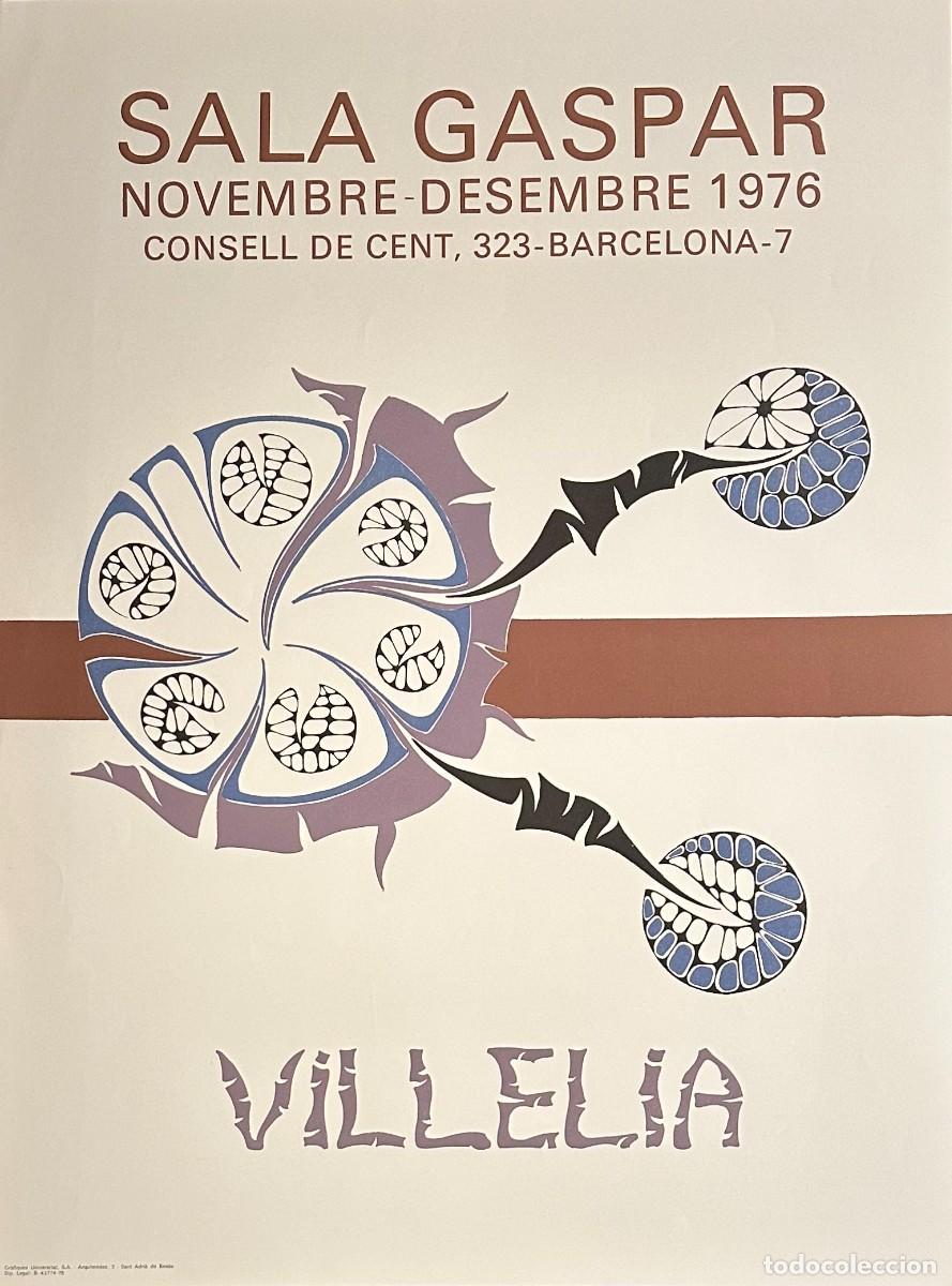 Arte: MOIS&Egrave;S VILL&Egrave;LIA - CARTEL ORIGINAL EXPOSICI&Oacute;N SALA GASPAR | 1976