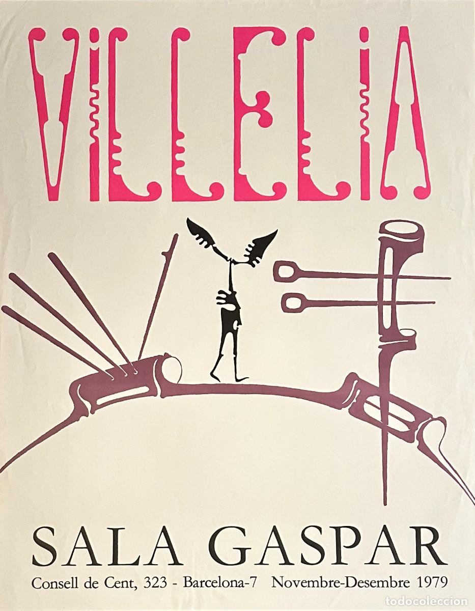 Arte: MOIS&Egrave;S VILL&Egrave;LIA - CARTEL ORIGINAL EXPOSICI&Oacute;N SALA GASPAR | 1979