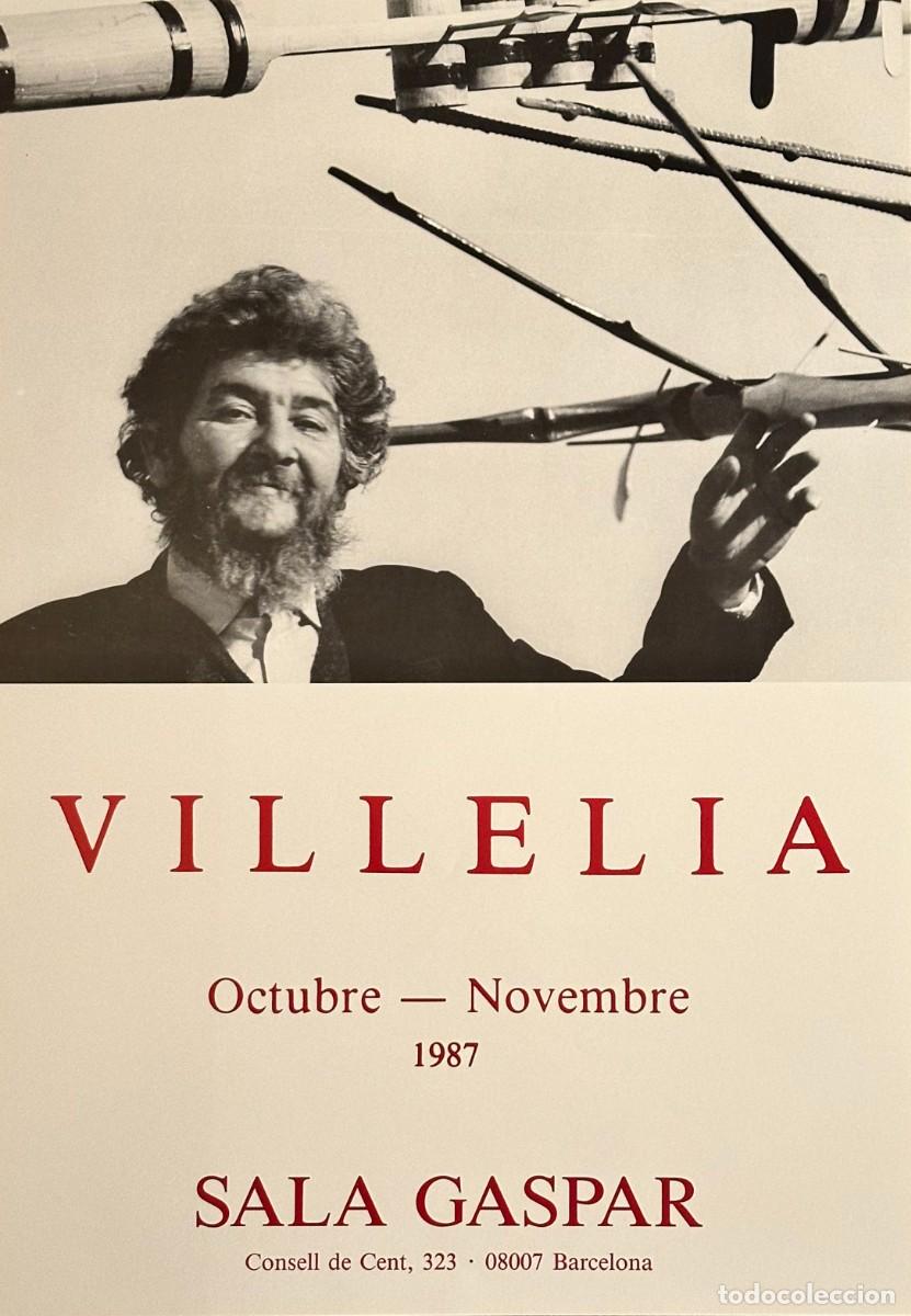 Arte: MOIS&Egrave;S VILL&Egrave;LIA - CARTEL ORIGINAL EXPOSICI&Oacute;N SALA GASPAR | 1987