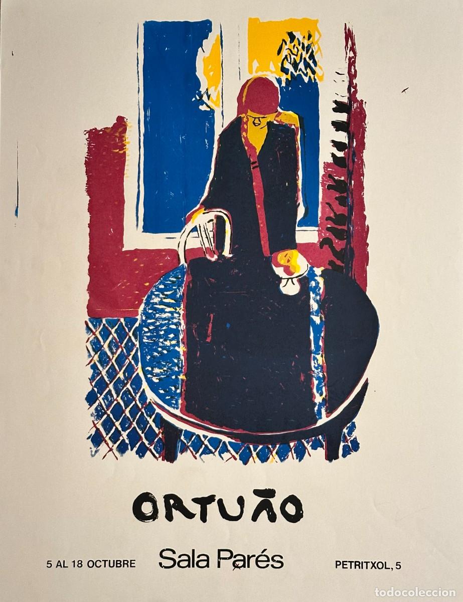 Arte: ORTU&Ntilde;O - CARTEL ORIGINAL EXPOSCI&Oacute;N SALA PAR&Eacute;S