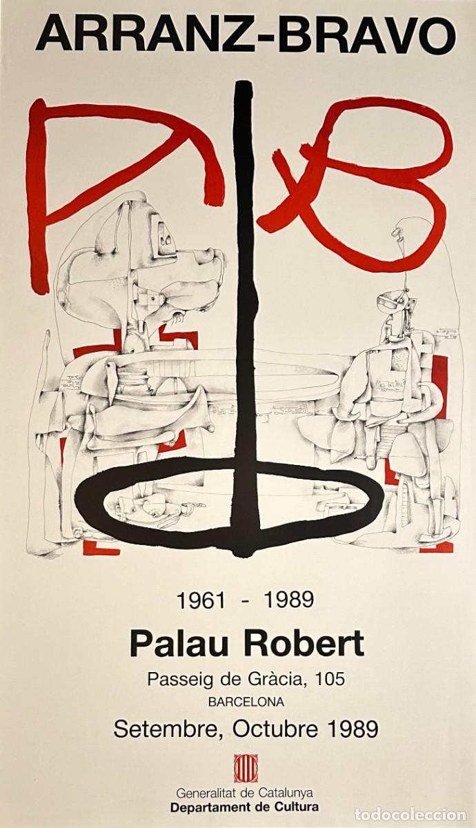 Arte: ARRANZ-BRAVO - CARTEL ORIGINAL EXPOSICI&Oacute;N COLEGIO DE ARQUITECTOS, BARCELONA, 1972