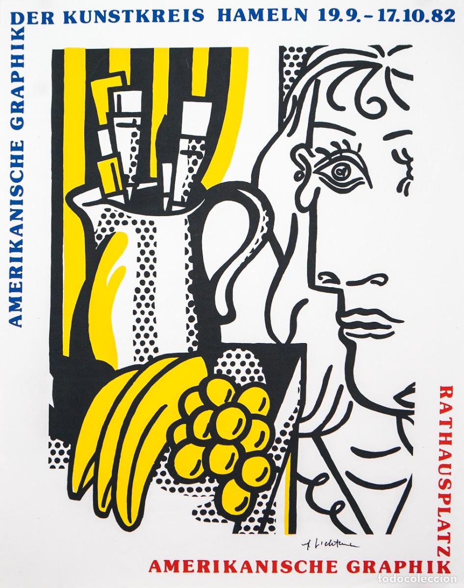 Arte: Amerikanische Grafik. 1975. Roy Lichtenstein. Offset. 85,4 x 67,2 cm. Firmado.