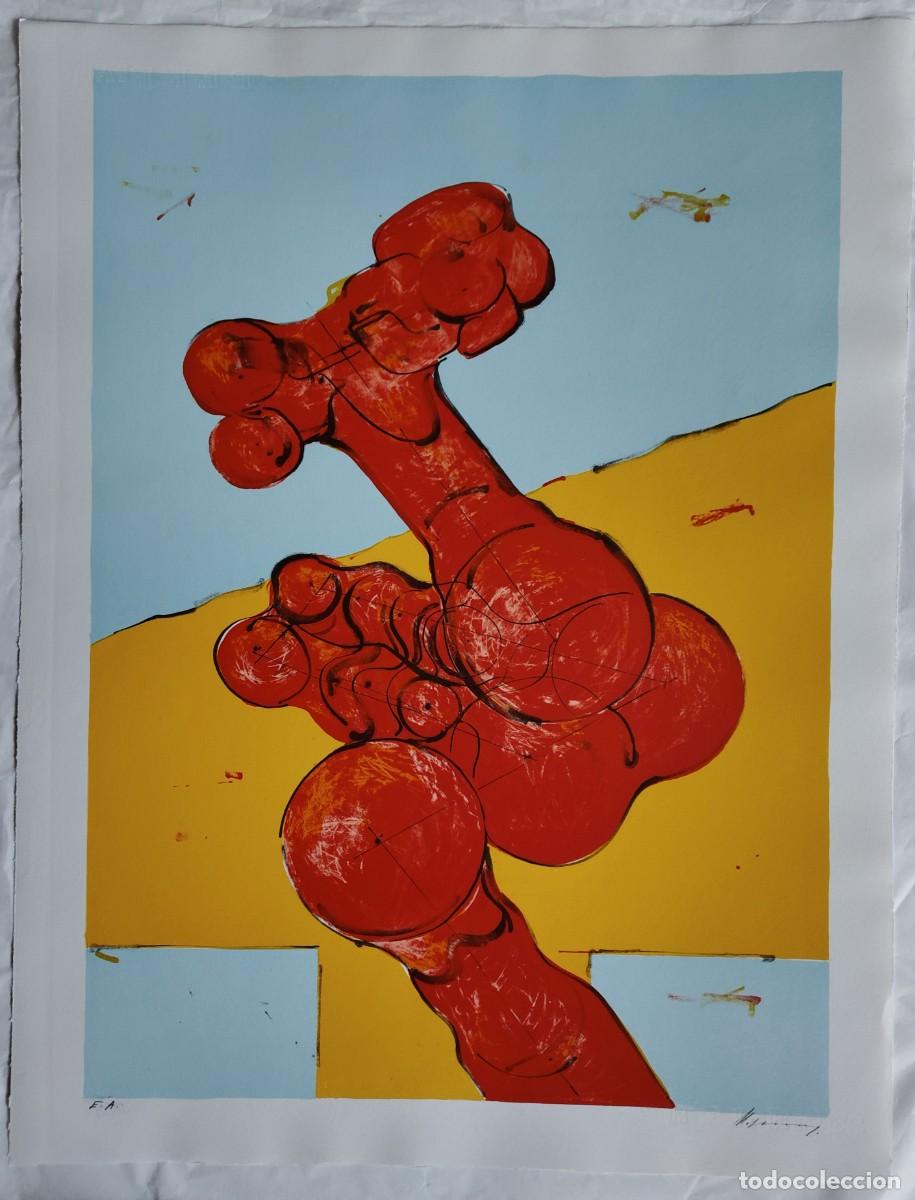 Arte: Rudolf Hoflehner (1916-1995). Litograf&iacute;a firmada a mano de 1967
