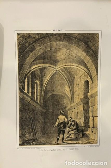 Art: ARAGON, PARCERISA, LITOGRAFIA DE LA CAMPANA DEL REY MONJE 1845