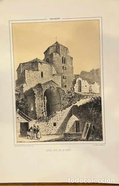 Arte: ARAGON, PARCERISA, LITOGRAFIA DE SANTA CRUZ DE LA SEROS 1845